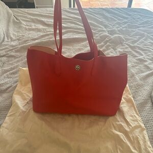Tory Burch red tote bag with dust bag